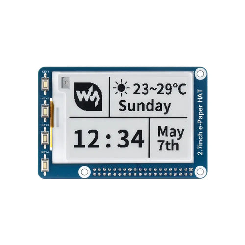 Waveshare 2.7" E-Ink Display HAT 264x176 for Raspberry Pi