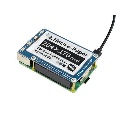 Waveshare 2.7" E-Ink Display HAT 264x176 for Raspberry Pi