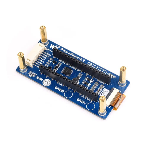 Waveshare 2.9" E-Paper E-Ink Display Module for Raspberry Pi Pico, 296×128, Black / White, SPI