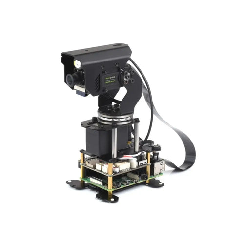 Waveshare 360° Omnidirectional High-Torque 2-Axis Expandable Pan-Tilt Camera Module, Driven by Serial Bus Servos (EU)