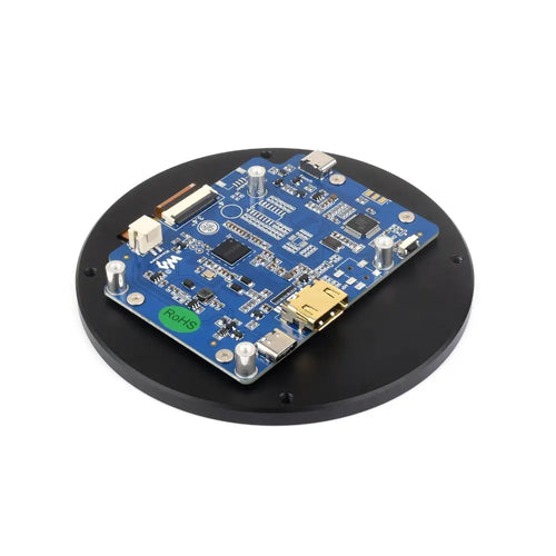 Waveshare 3.4" HDMI Round Touch Display, 800 × 800, IPS, 10-Point Touch, Round LCD