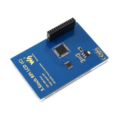 Waveshare 3.5" Resistive Touch Display (C) for Raspberry Pi, 480×320, 125MHz High-Speed SPI