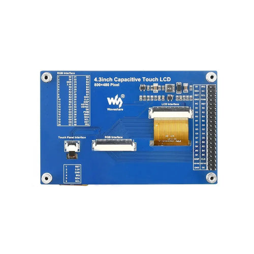 Waveshare 4.3" Capacitive Touch LCD, 800x480