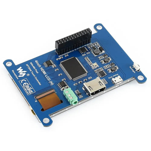 Waveshare 4" Resistive Touch Screen LCD (H), 480×800, HDMI, IPS
