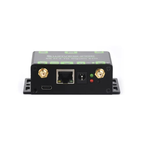 Waveshare 5G M.2 to Gigabit Ethernet Converter, 5G M.2 to USB3.1, Aluminum Alloy Case (RM520N-GL, US)