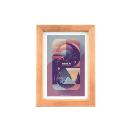 Waveshare 7.3" ACeP 7-Color E-Paper w/ Wood Frame, Ultra-Long Standby, 800 × 480 Resolution (Batteries Included)