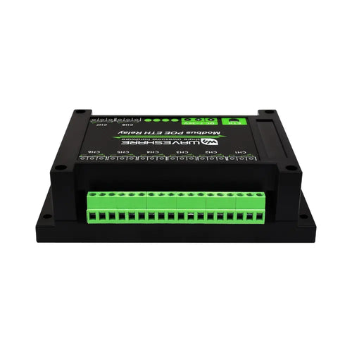 Waveshare 8-Ch Ethernet Relay Module, Modbus RTU/Modbus TCP Protocol, PoE Port Communication