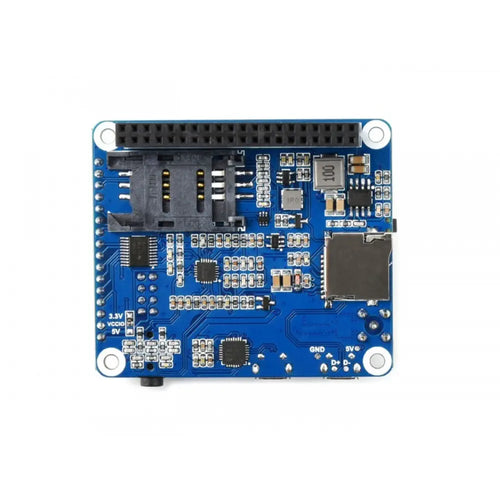 Waveshare A7600C1 LTE Cat-1 HAT for Raspberry Pi, Low Speed 4G Module, 2G GSM/GPRS (for China)