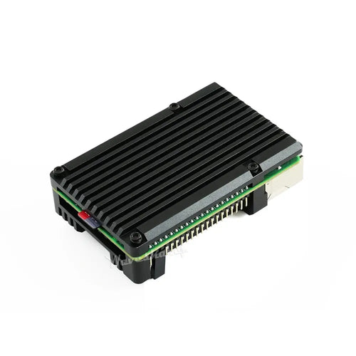 Waveshare Aluminium Alloy Case for Raspberry Pi 4, Dual Cooling Fans