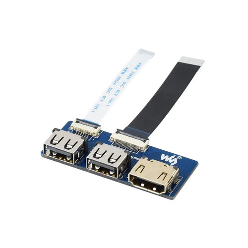 Waveshare CM4-IO-BASE-A + USB HDMI Adapter for Raspberry Pi Compute Module 4
