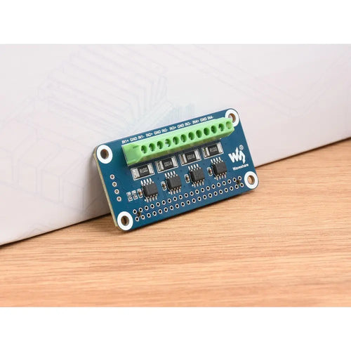Waveshare Current/Voltage/Power Monitor HAT for Raspberry Pi, 4-Ch, I2C/SMBus