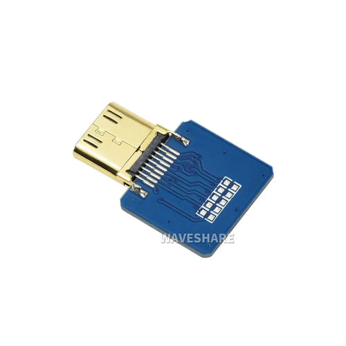Waveshare DIY HDMI Cable: Mini HDMI Adapter Horizontal