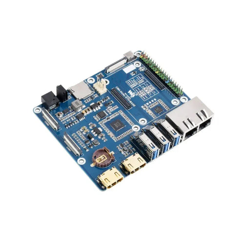 Waveshare Dual Gigabit Ethernet Mini-Computer for Raspberry Pi Compute Module 4 (not Included) (EU)