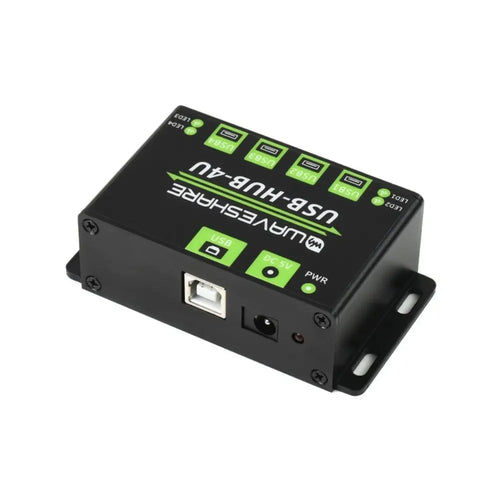 Waveshare Industrial Grade USB HUB, Extending 4x USB 2.0 Ports (No Power Supply)