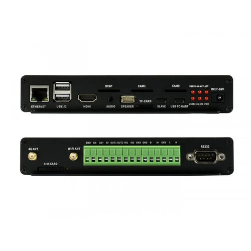 Waveshare Industrial IoT Mini-Computer Add-on, 4G/PoE Features, Based on Raspberry Pi CM3/CM3+ Series (EU)
