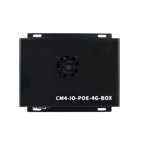 Waveshare Industrial IoT Mini-Computer Based on CM4 (not Included), PoE, 5G/4G, Metal Case, Cooling Fan (EU)