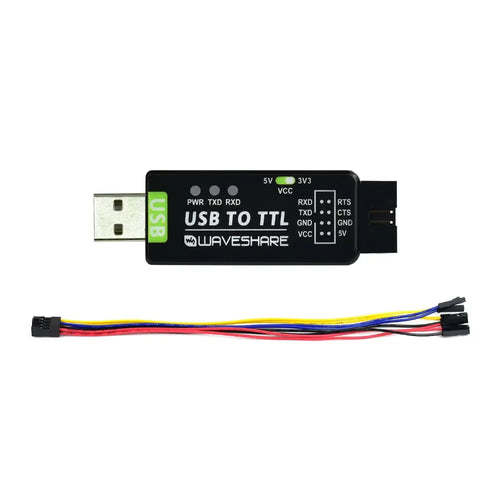 Waveshare Industrial USB to TTL Converter, Original FT232RNL, Multi Protection Circuits, Multi Systems Support