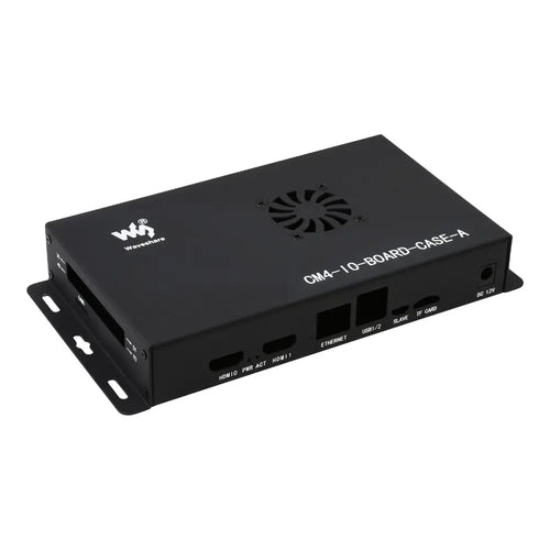 Waveshare Metal Box (A) for Raspberry Pi Compute Module 4 IO Board w/ Cooling Fan