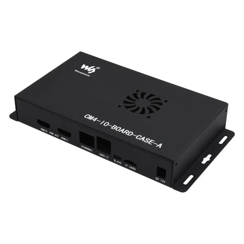Waveshare Metal Box (A) for Raspberry Pi Compute Module 4 IO Board w/ Cooling Fan
