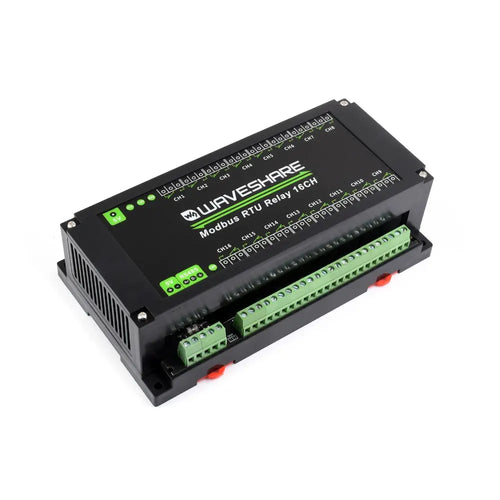 Waveshare Modbus RTU 16-Ch Relay Module, RS485 Interface, w/ Multiple Isolation Protection Circuits