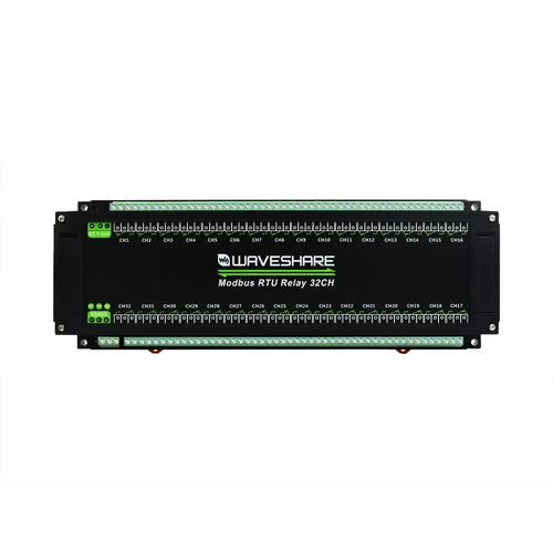 Waveshare Modbus RTU 32-Ch Relay Module, RS485 Interface, w/ Multiple Isolation Protection Circuits