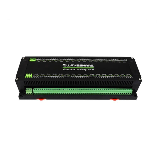 Waveshare Modbus RTU 32-Ch Relay Module, RS485 Interface, w/ Multiple Isolation Protection Circuits