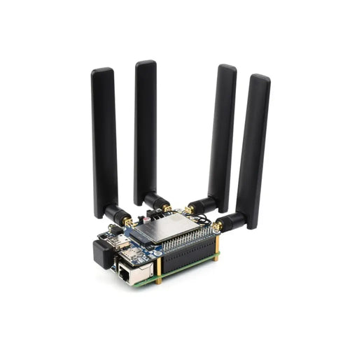 Waveshare RM500Q-GL 5G HAT for Raspberry Pi, Quad Antennas LTE-A, Multi Band, 5G/4G/3G (EU)