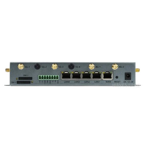 Waveshare RM520N-GL Industrial 5G Router, Wireless CPE, Snapdragon X62 Onboard, Gigabit Ethernet & WiFi (EU)
