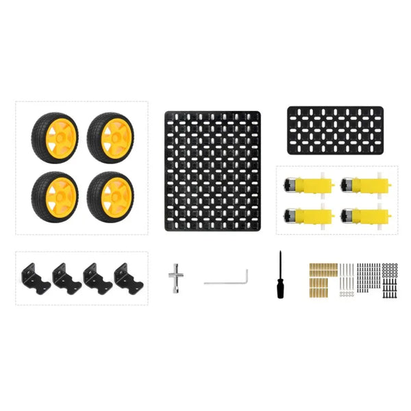 Waveshare Robot-Chassis Series Smart Mobile Robot Chassis Kit (Normal Wheels, Normal Chassis)