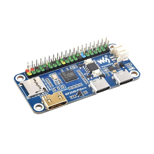 Waveshare RP2040-PiZero Dev Board, Based RP2040, 264KB SRAM & 16MB Onboard Flash Memory