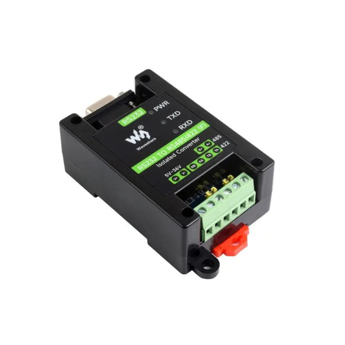 Waveshare RS232 to RS485/422 Active Digital Isolated Converter, Onboard Original SP3232EEN & SP485EEN Chips, DB9