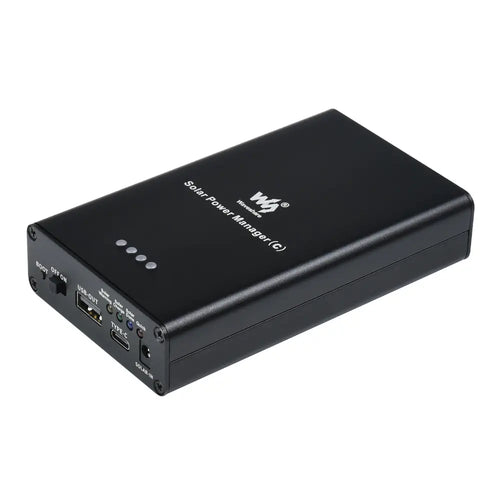 Waveshare Solar Power Manager (C), Supports 3x 18650 Batteries, Multi Protection Circuits
