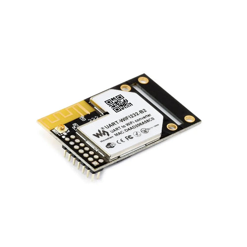 Waveshare UART to WiFi & Ethernet Module, Embedded UART Serial Server, Industrial WiFi Module, 802.11b/g/n Module