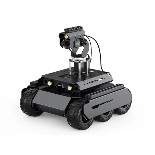 Waveshare UGV Rover 6 Wheel 4WD AI Robot, Dual Controllers, All-Metal Body for Raspberry Pi 5 w/ Pan/Tilt (No Pi, EU)