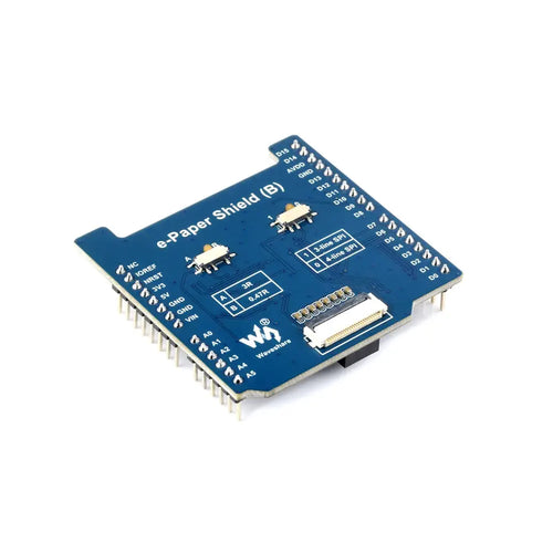 Waveshare Universal E-Paper Raw Panel Driver Shield (B) for NUCLEO / Arduino, MX25R6435F Flash Chip, External RAM