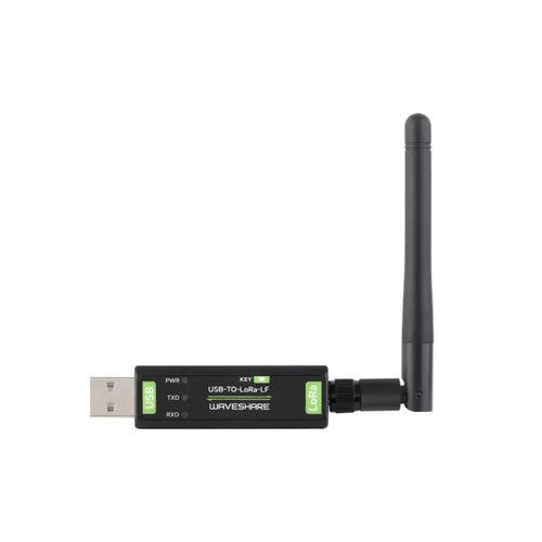 Waveshare USB to LoRa Data Transfer Module, Based on SX1262 (LF, XTAL Crystal)