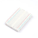 White Solderless Prototype PCB Board Breadboard 400 Tie-points 83x55mm