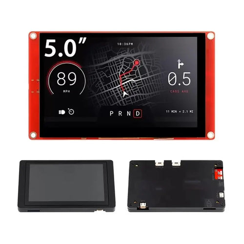 Wizee 5-Inch 800x480 HMI Touch Display, Wi-Fi & BLE