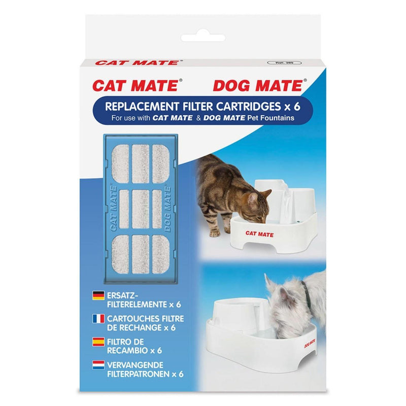 Pet Mate Replacement Filter Cartridges for Pet Fountains EU (6pk)