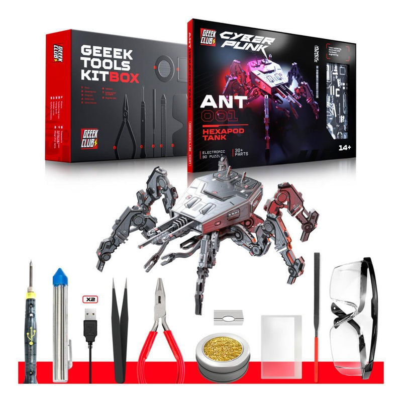 Geeek Club Ant001 Hexapod Tank Soldering Kit + Tool Kit