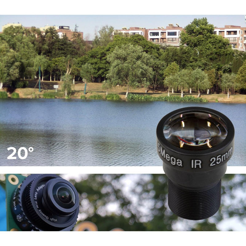 ArduCam M12 Lens Kit for HQ Camera 20-180deg (6pcs)
