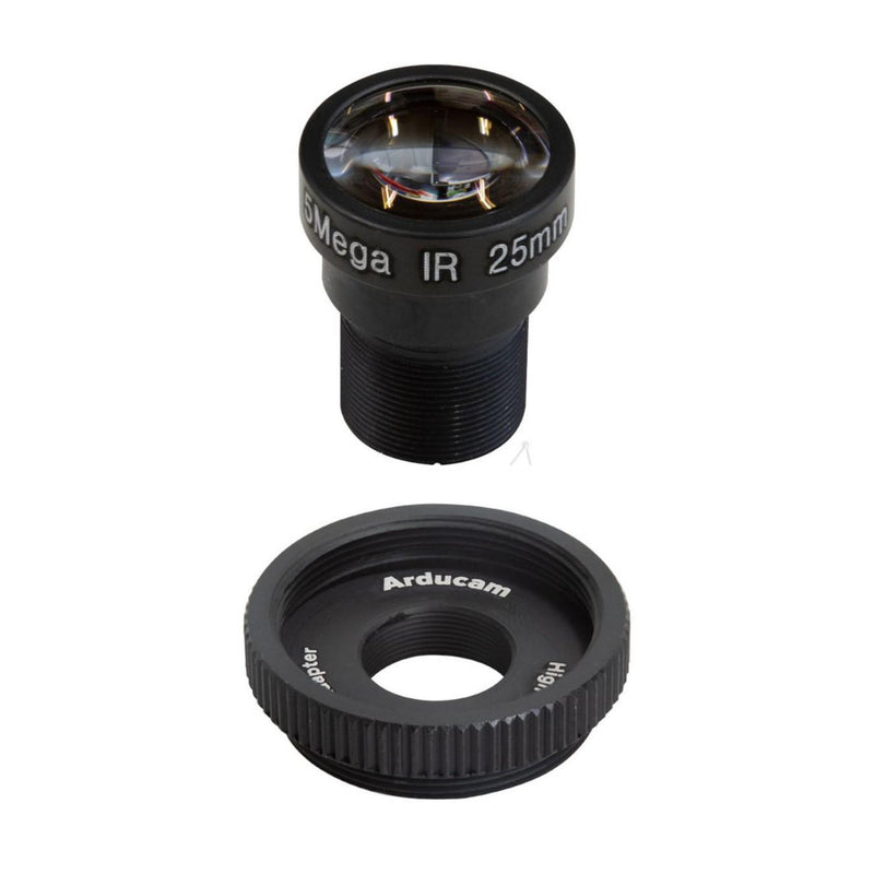 Arducam Tele 20 Degree 1/2.3 inch M12 Lens w/ Adapter for Raspberry Pi HQ Camera