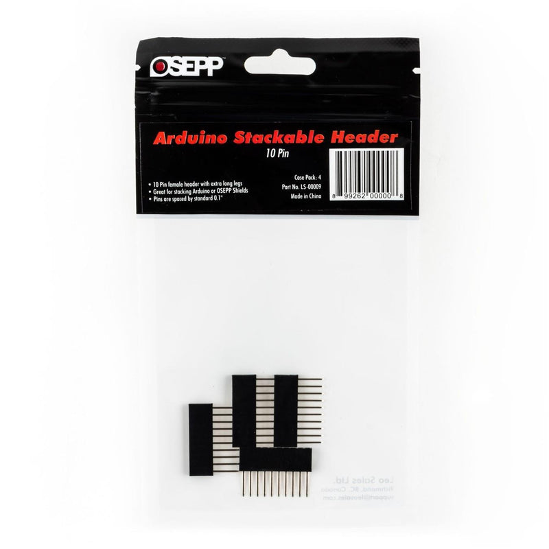 Arduino Stackable Header - 10 pin (4pk)
