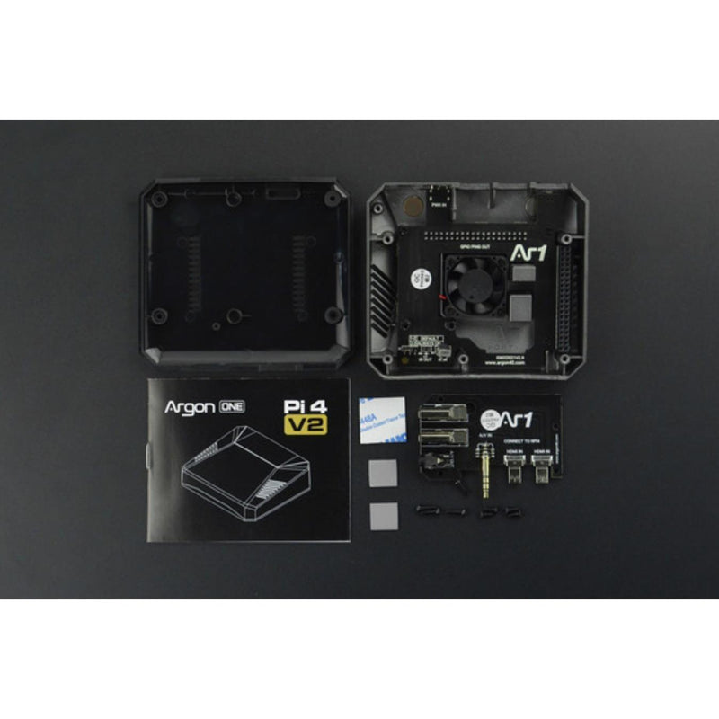 Argon ONE V2 Aluminium Case w/ Fan & Power Button for Raspberry Pi 4