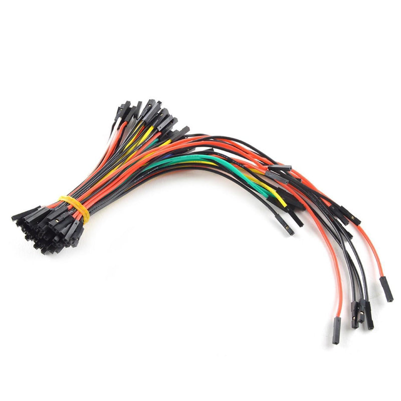 Assorted Silicon Wire Jumper 22 AWG 65pk (F / F)
