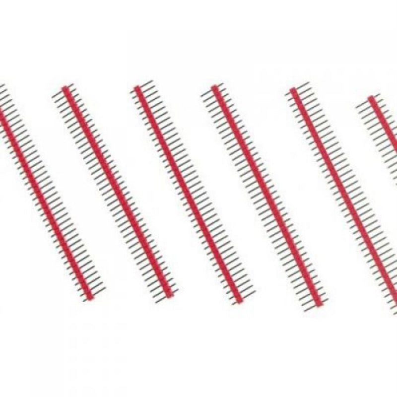 Break Away Red Headers 40 Pins Straight (10pk)
