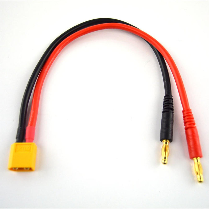 Charge Lead Banana Plugs to XT60 Male Connector (250mm)