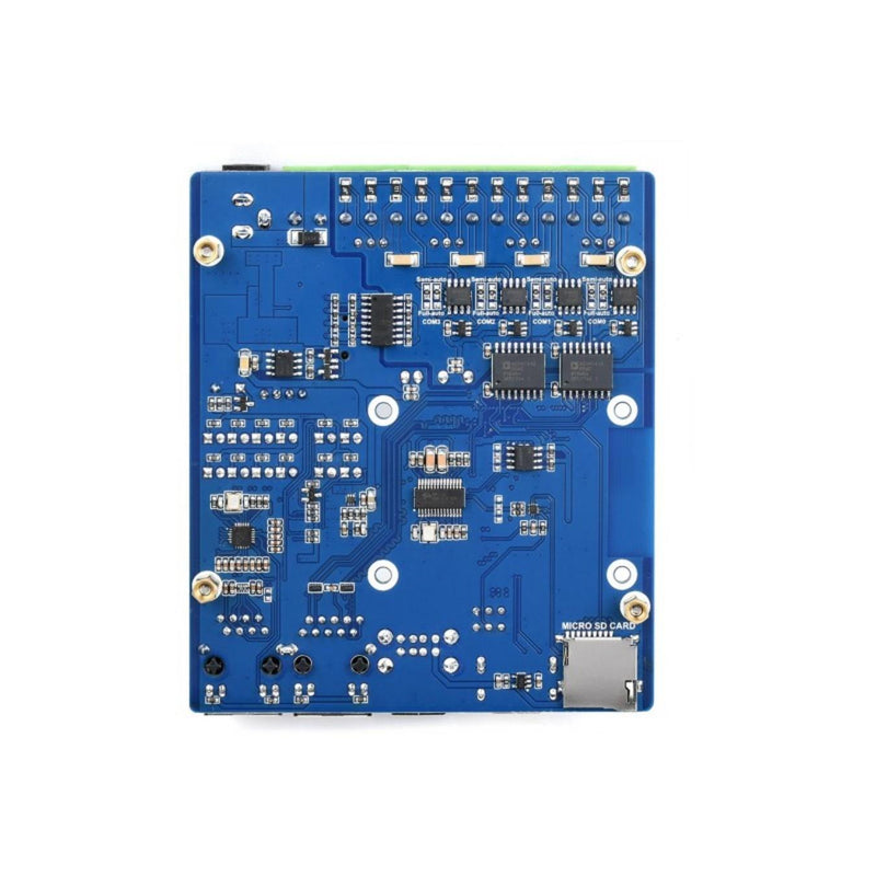 Dual ETH Quad RS485 Base Board (B) for RPi CM4, Gigabit Ethernet, 4CH Isolated