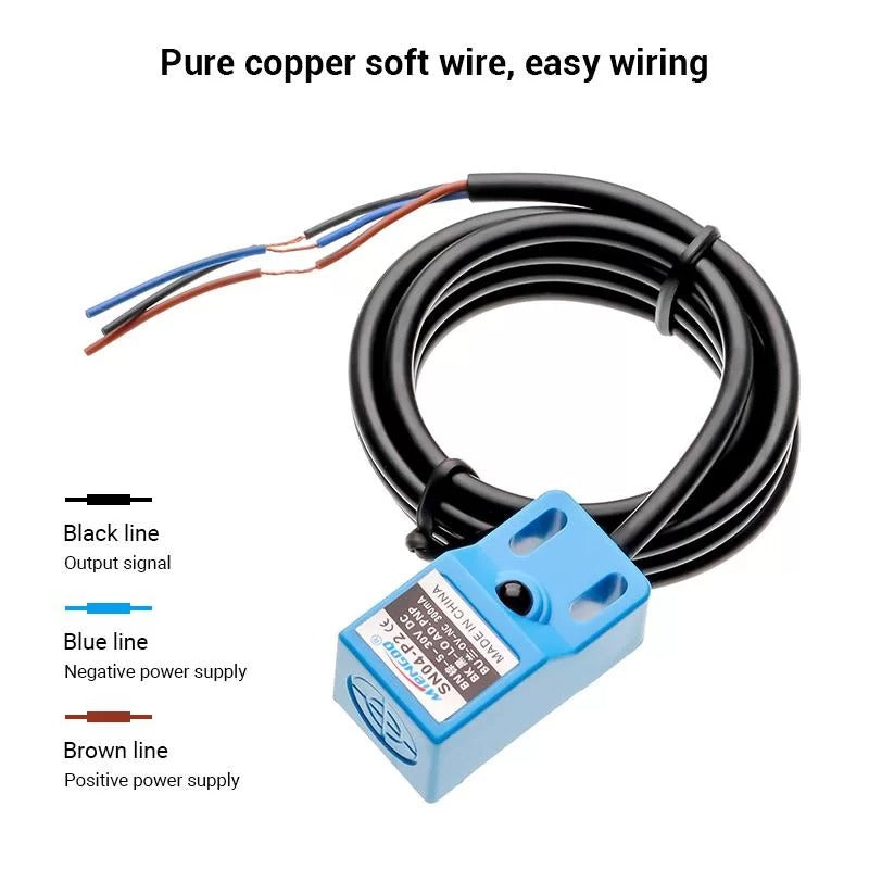 Elecrow SN04-P2 DC 3 Wire PNP NC 5-30 V Proximity Sensor Proximity Switch