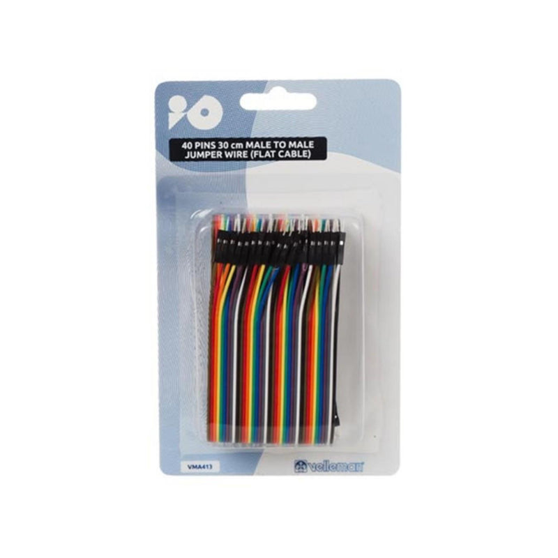 Jumper Wires 12" M/M Pack of 40